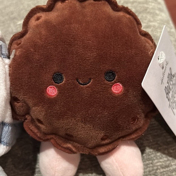 Hallmark Valentine Better Together Milk and Cookie Magnetic Plush New with Tag - Picture 2 of 4